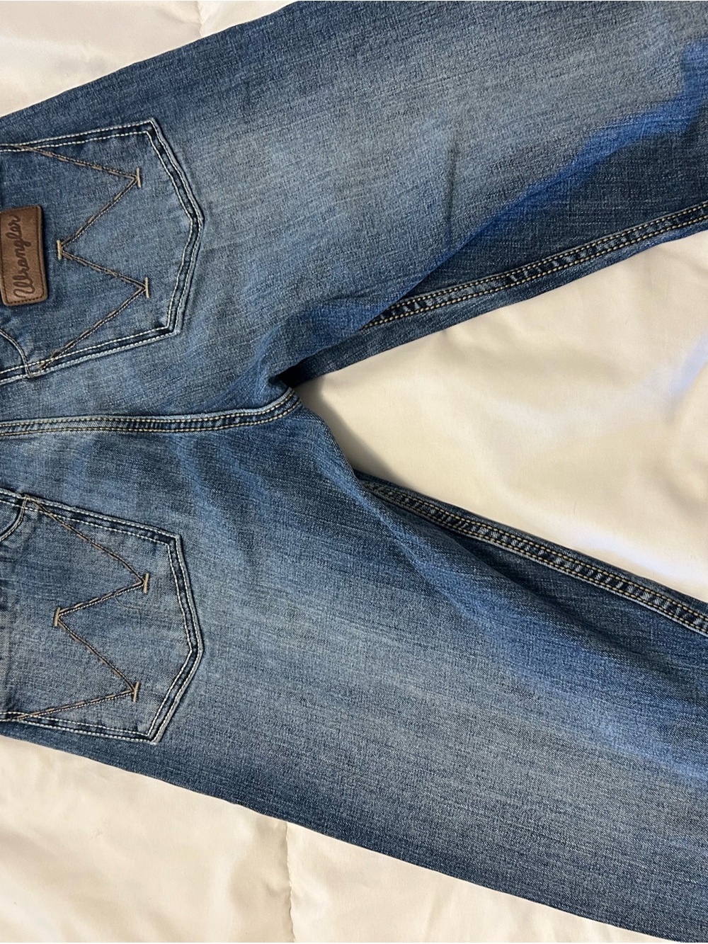 Wrangler Retro Slim Boot Men’s Blue Bootcut Jeans - Picture 2 of 4